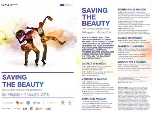 A Torino “Saving the beauty”, l’evento cittadino di teatro sociale e di comunità