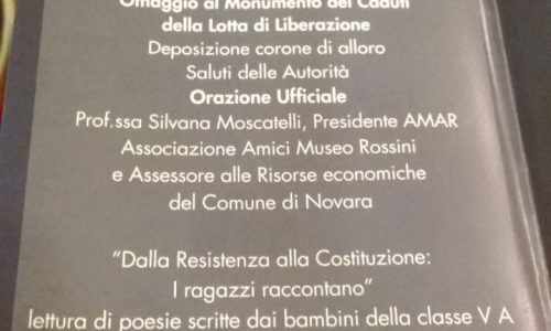Gli alunni della scuola secondaria dell’Istituto Margherita Hack ricordano la Liberazione Gli alunni della scuola secondaria dell’Istituto Margherita Hack ricordano la Liberazione