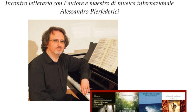 Lo scrittore e maestro di musica Alessandro Pierfederici il 7 novembre alla Biblioteca di Novara