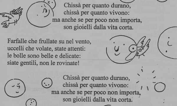 Canzoni per bambini: CANZONE DELLE BOLLE