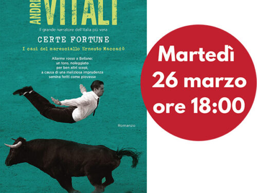 Andrea Vitali presenta a Como il suo ultimo romanzo, “Certe fortune”