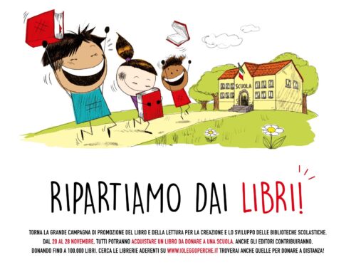 Nuova edizione di IO LEGGO PERCHE’: acquistiamo e doniamo libri per arricchire le  biblioteche scolastiche