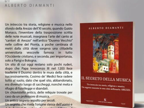 Intervista ad Alberto Diamanti:”Il segreto della musica”, un fantasy misterioso sul Monastero di Arezzo