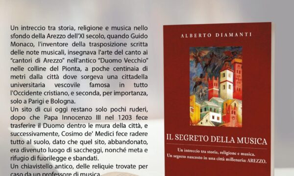 Intervista ad Alberto Diamanti:”Il segreto della musica”, un fantasy misterioso sul Monastero di Arezzo